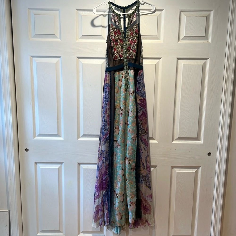 Anthropologie floral maxi dress size 4